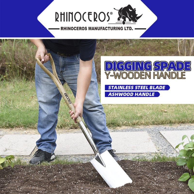 stainless steel spade digging