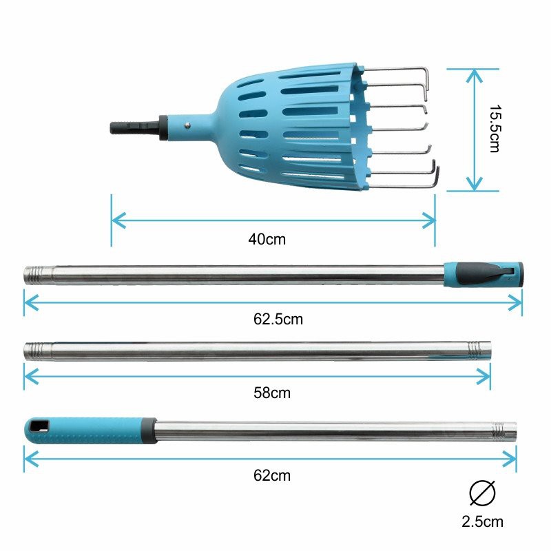 3parts of fruit picker with basket 3parts of fruit picker with basket